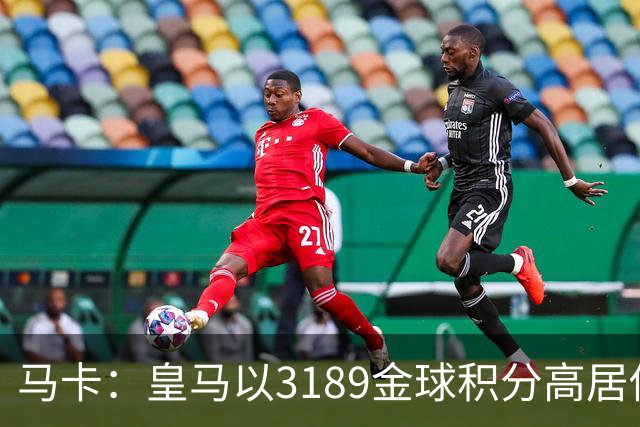 马卡：皇马以3189金球积分高居俱乐部历史榜首，C罗460分个人第一